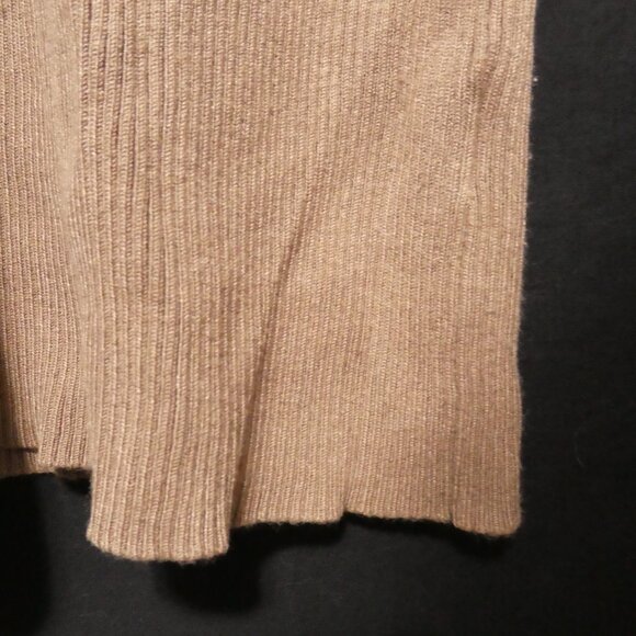FOREVER 21 | medium | Light Brown Ribbed Long Sleeve Sweater Dress - Picture 9 of 16